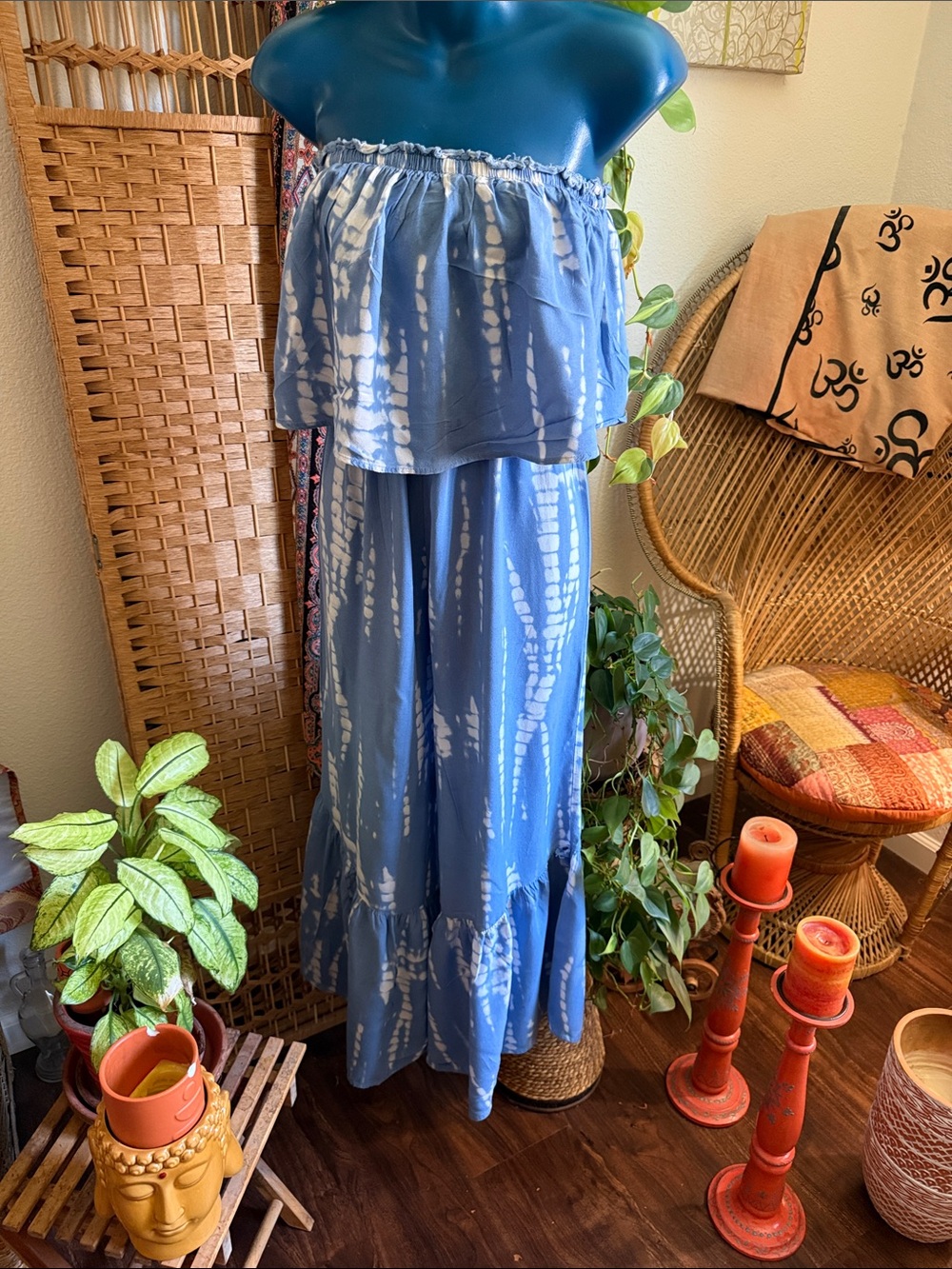 Japna Blue Tie-Dye romper